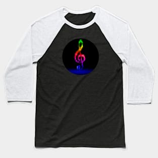 Neon Colorful geometric pyramids Baseball T-Shirt